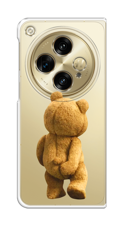 

Чехол на Oppo Find N3/OnePlus Open "Медвежья спина", Коричневый;прозрачный, 154350-1