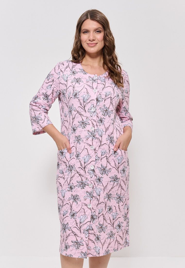 

Халат женский CLEO 1269 розовый 58 RU, 1269