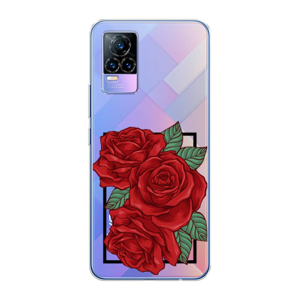 

Чехол для Vivo V21e 4G "Три алые розы", Красный, 264550-2