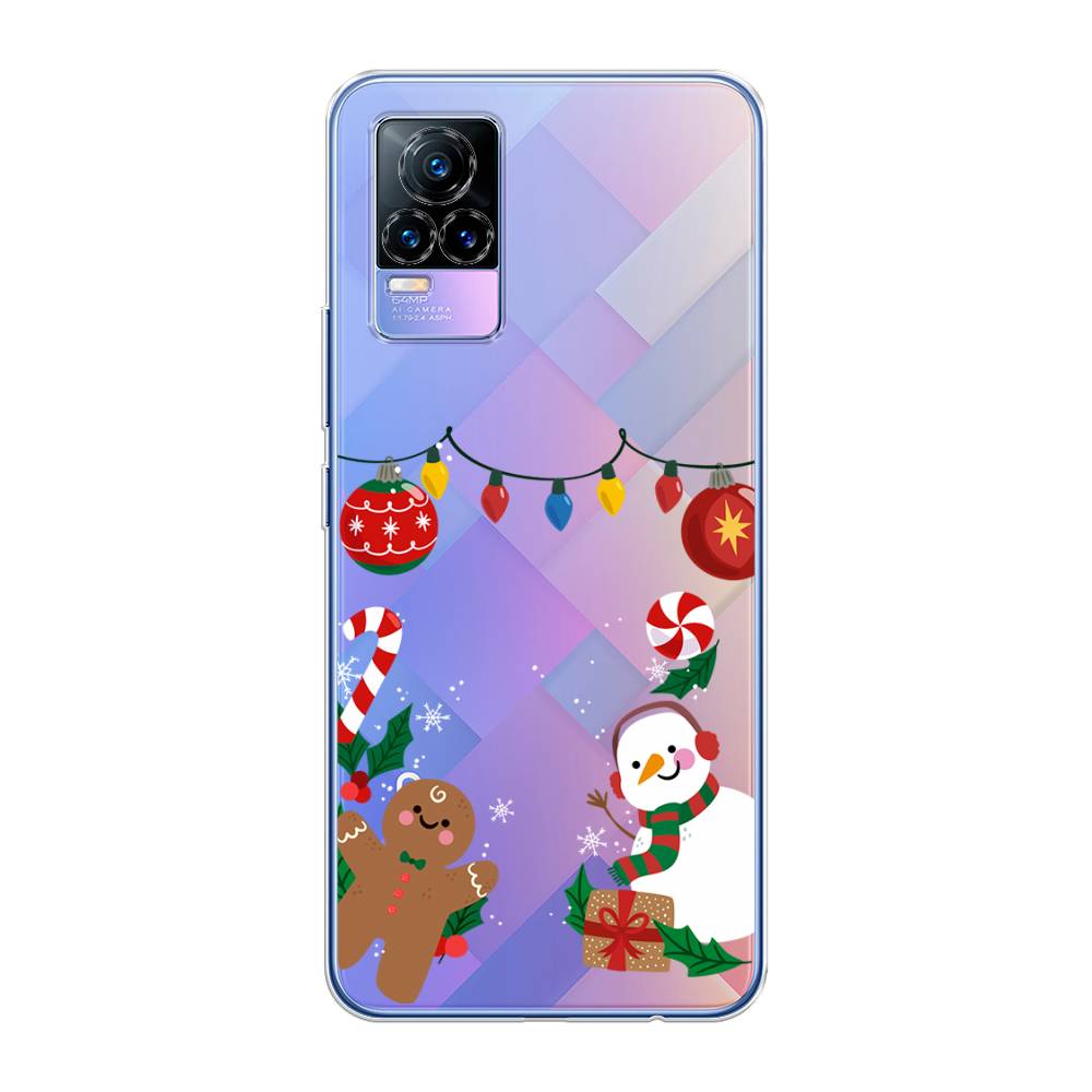 

Чехол для Vivo V21e 4G "Новогоднее настроение", Коричневый;красный;зеленый, 264550-5