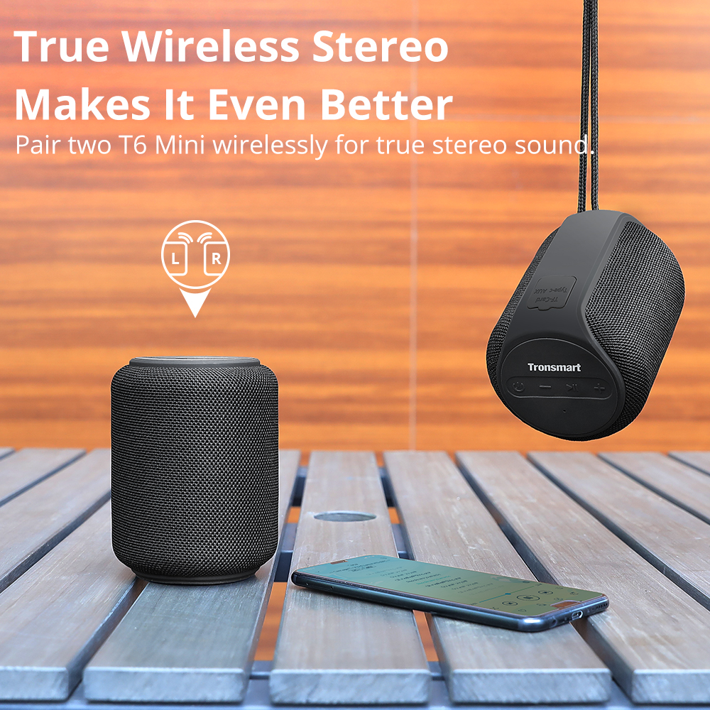 

Портативная колонка Tronsmart T6 Mini Black, Черный, T6 Mini