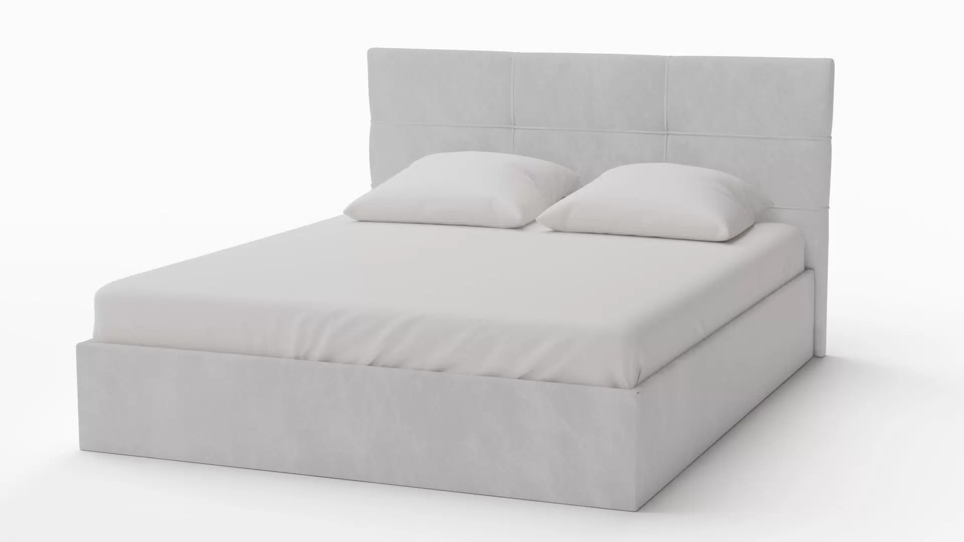 

Кровать двуспальная Thea ECO 2 PROMO, 160х200, Велюр Teddy 023 Серый, Thea ECO 2 PROMO