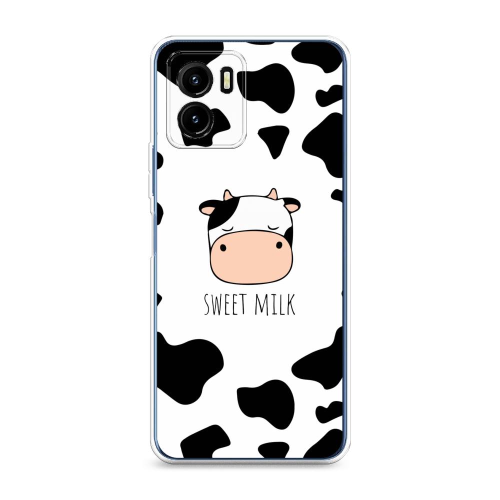 

Чехол на Vivo Y15s "Sweet milk", Розовый;белый;черный, 265650-1
