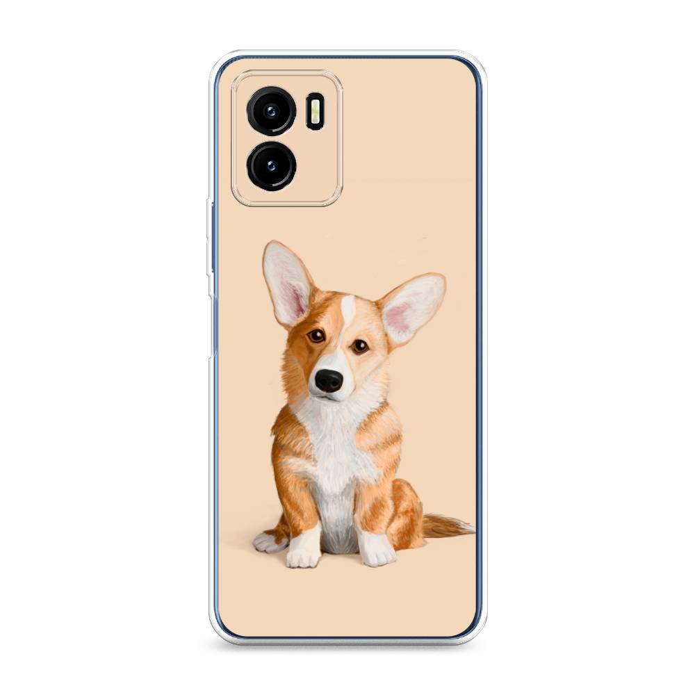 

Чехол для Vivo Y15s "Грустный Корги", Коричневый;бежевый, 265650-1