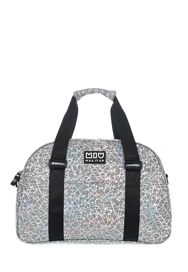 

Сумка Maxitup дорожная "Travel Bag bright web", цвет с/паутина с голограммой, 40х29х16, Серый, Travel Bag
