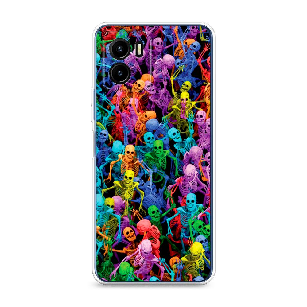 

Чехол для Vivo Y15s "Вечеринка скелетов", Фиолетовый;желтый;оранжевый, 265650-6