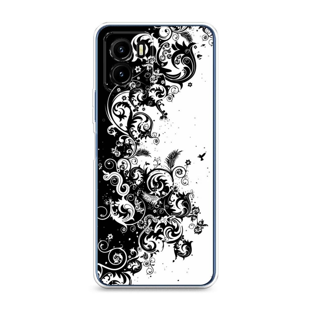 

Чехол для Vivo Y15s "Черно белый узор", Белый;черный;серый, 265650-3