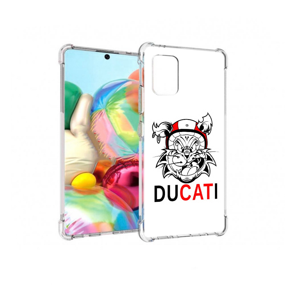 

Чехол MyPads Tocco для Samsung Galaxy A71 дукати (PT226912.529.339), Прозрачный, Tocco