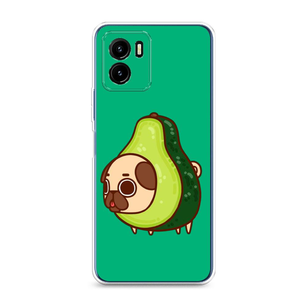 

Чехол для Vivo Y15s "Мопс авокадик", Зеленый, 265650-1