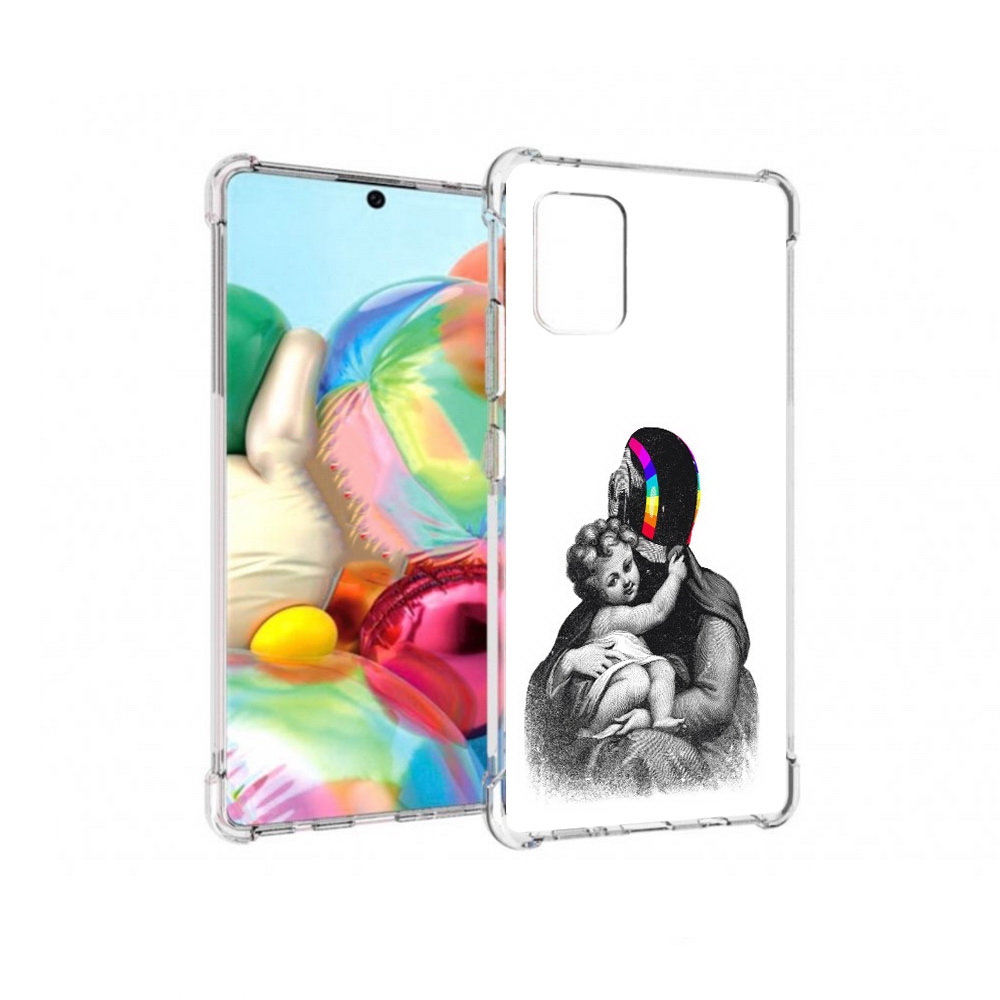 

Чехол MyPads Tocco для Samsung Galaxy A71 защитник в шлеме (PT226912.529.350), Прозрачный, Tocco