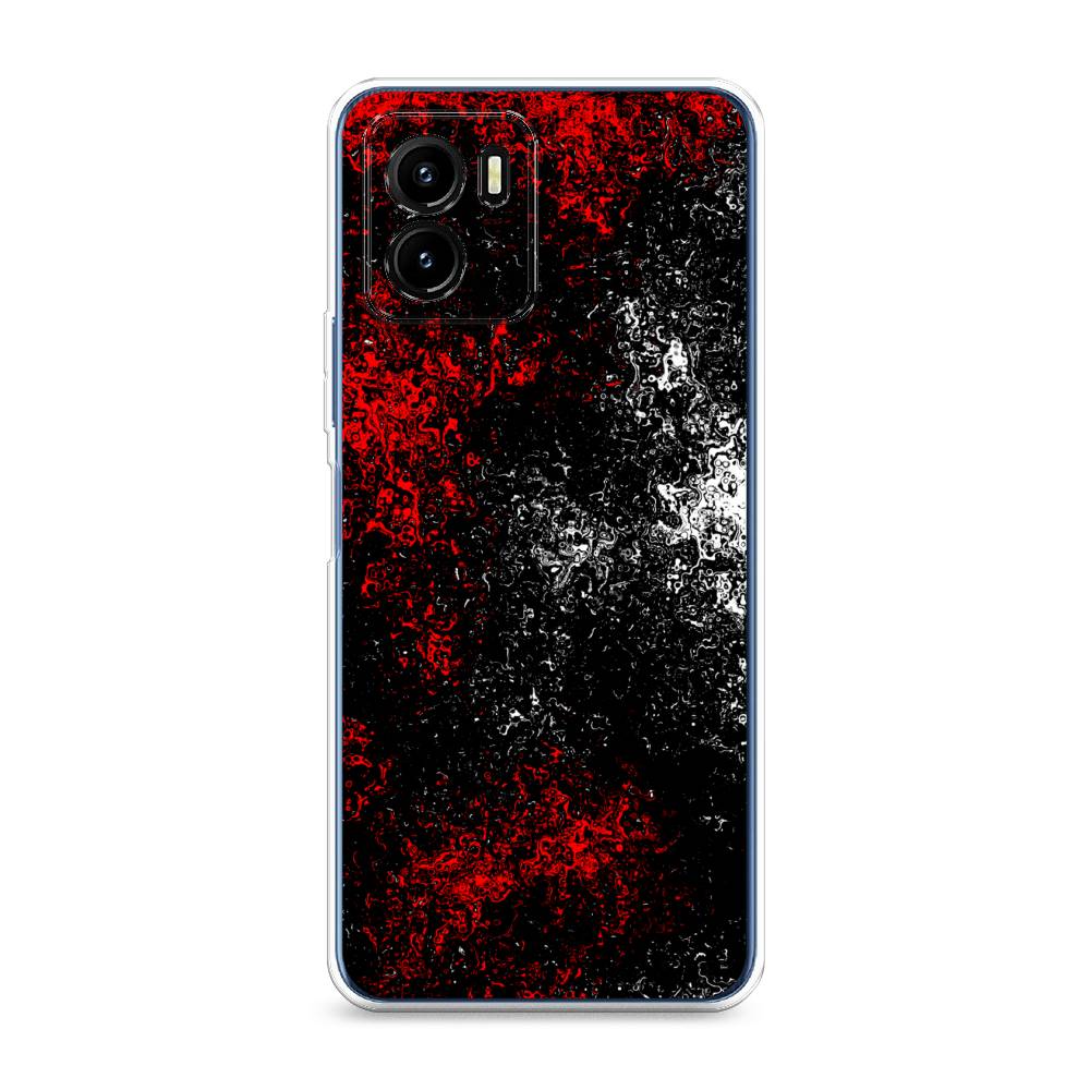 

Чехол для Vivo Y15s "Монотипия", Красный;черный;белый, 265650-3
