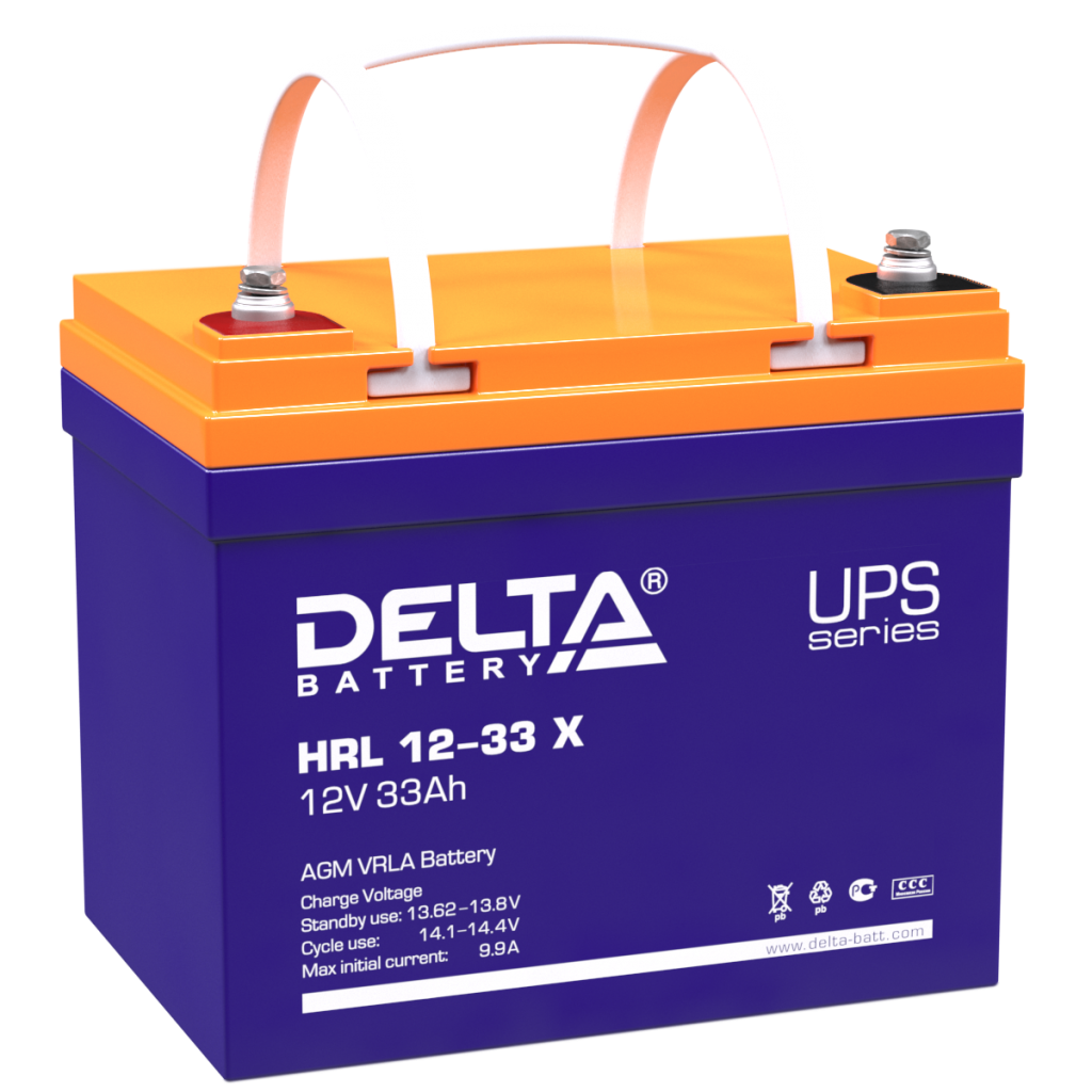 Аккумулятор Delta HRL 12-33 X 12v 33Ah