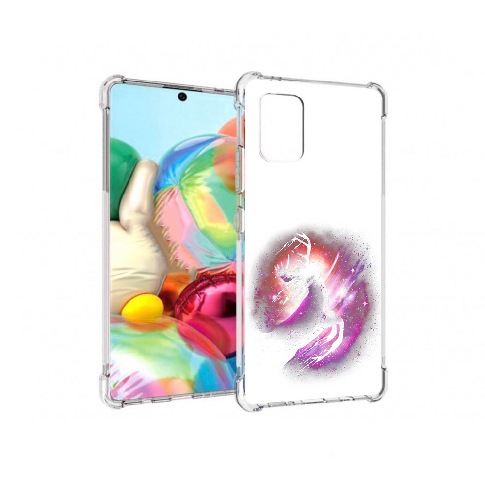 

Чехол MyPads Tocco для Samsung Galaxy A71 звездный олень (PT226912.529.354), Прозрачный, Tocco