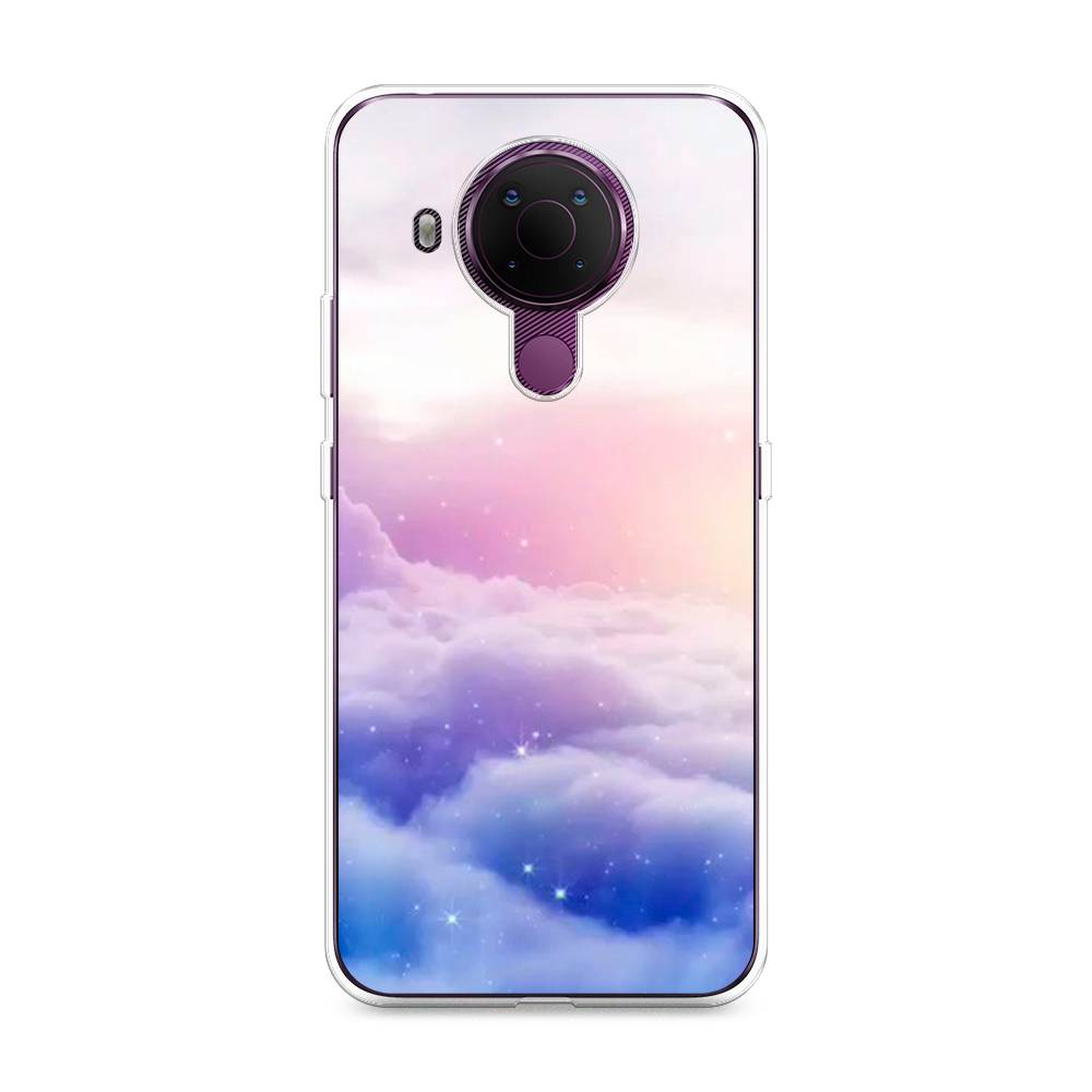 

Чехол на Nokia 5.4 "Небеса", Голубой;белый;розовый, 123650-2