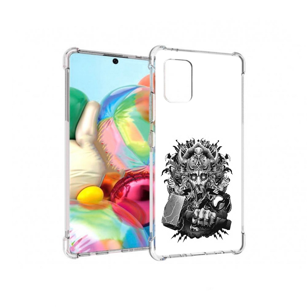 

Чехол MyPads Tocco для Samsung Galaxy A71 злой тор (PT226912.529.363), Прозрачный, Tocco