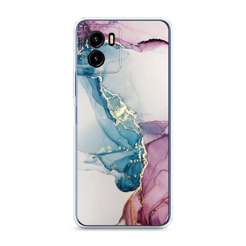 

Чехол для Vivo Y15s "Розовые разводы рисунок", 265650-3