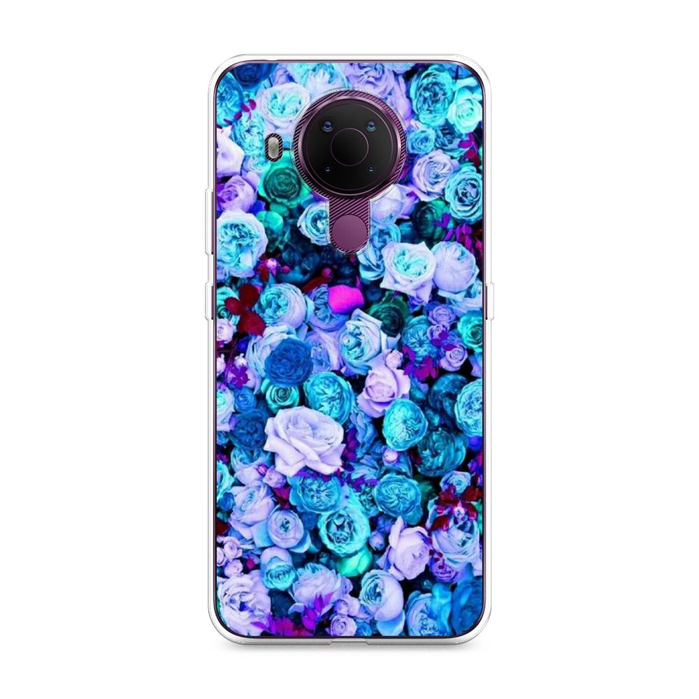 

Чехол на Nokia 5.4 "Цветочный ковер", Фиолетовый, 123650-2