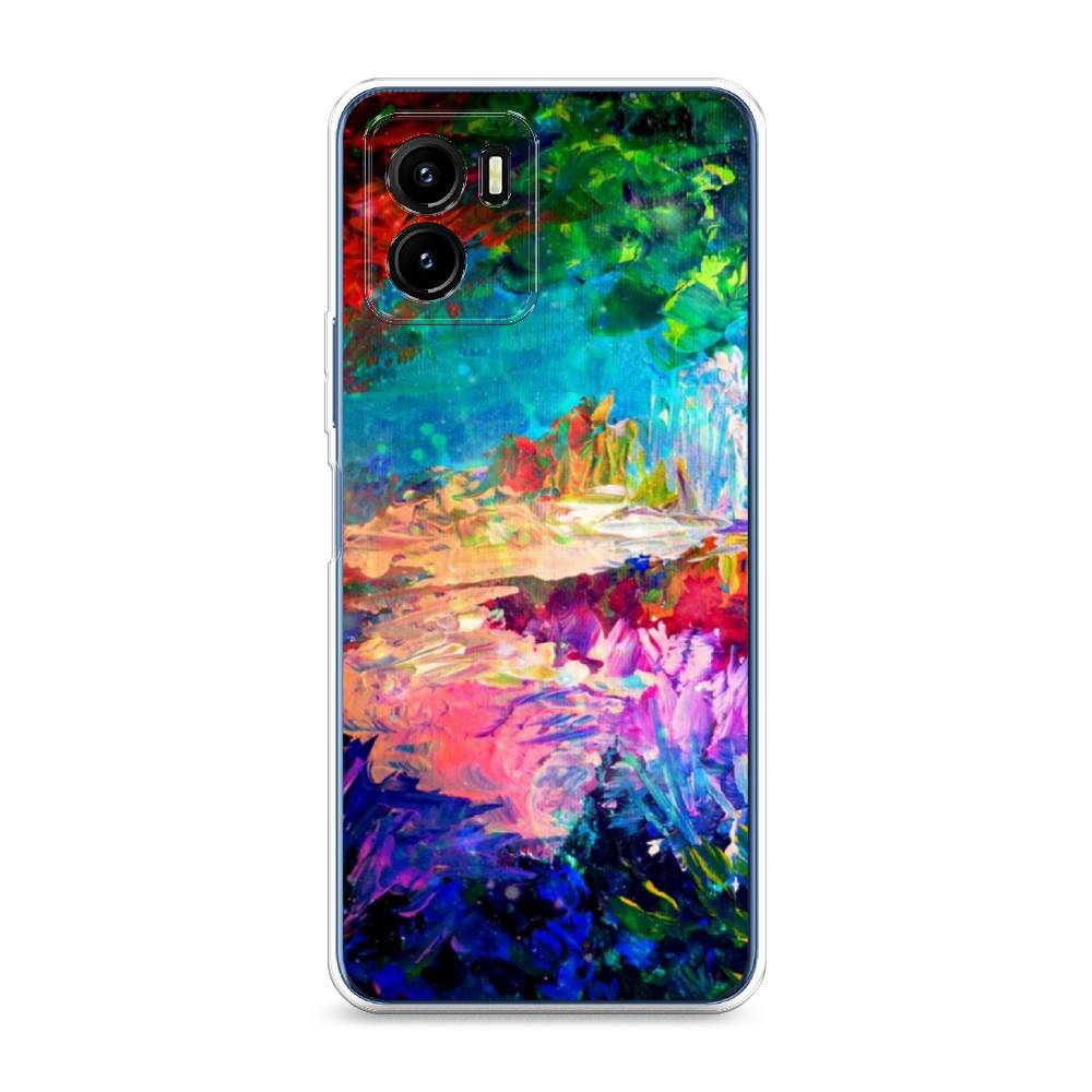 

Чехол для Vivo Y15s "Лес-гуашь", Синий;розовый;зеленый, 265650-4