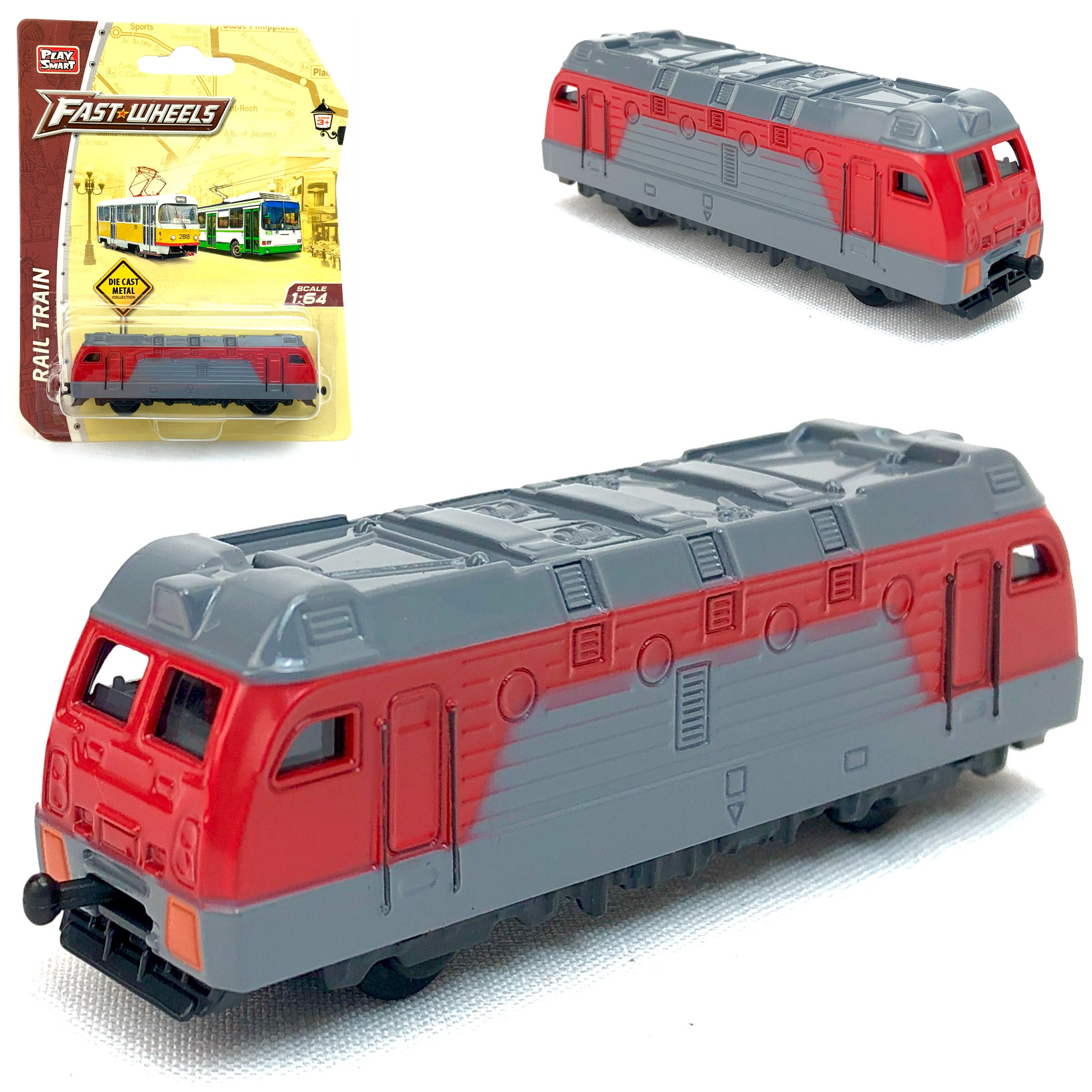

Металлическая модель PLAYSMART Вагон метро Fast Wheels 109633