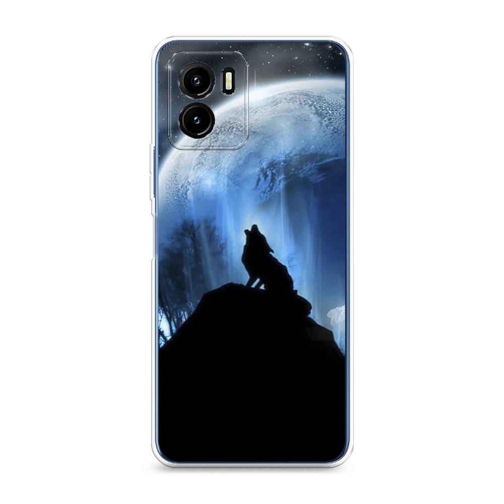 

Чехол для Vivo Y15s "Волк 2", Синий;черный;белый, 265650-1