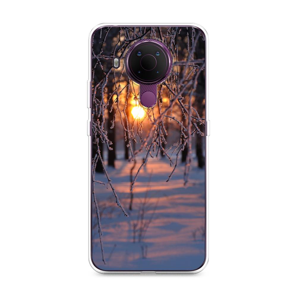 

Чехол на Nokia 5.4 "Зима 7", Оранжевый;розовый;черный, 123650-2