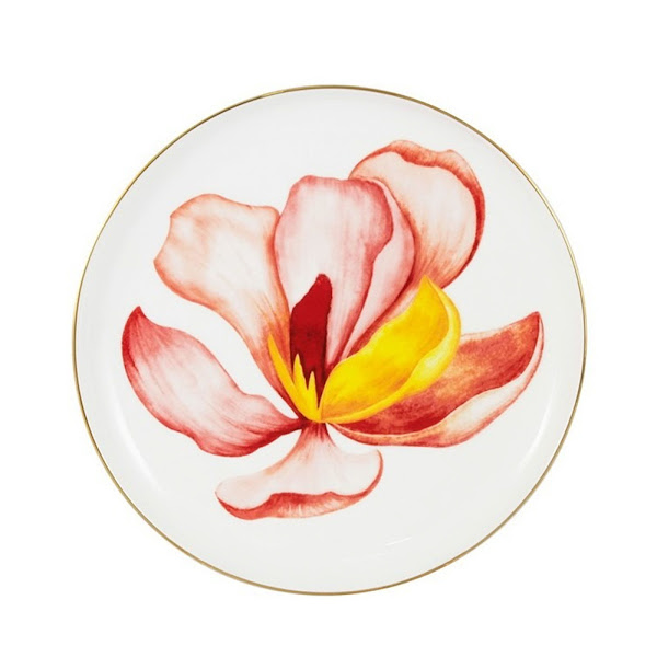 фото Тарелка для закусок anna lafarg emily magnolia 19 см