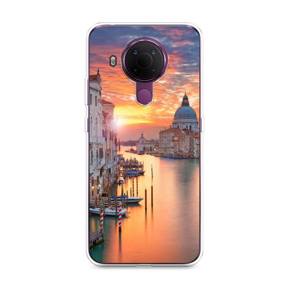 

Чехол на Nokia 5.4 "Восход 11", Розовый;оранжевый, 123650-2