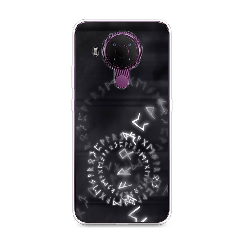 

Чехол на Nokia 5.4 "Руны", Серый;черный, 123650-3