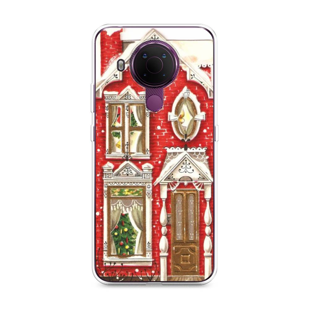

Чехол на Nokia 5.4 "Пряничный домик", Белый;красный;зеленый, 123650-5