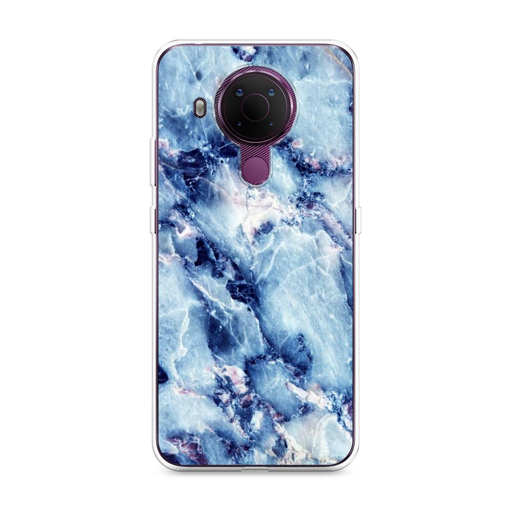 

Чехол на Nokia 5.4 "Мрамор с синими прожилками", Синий, 123650-3