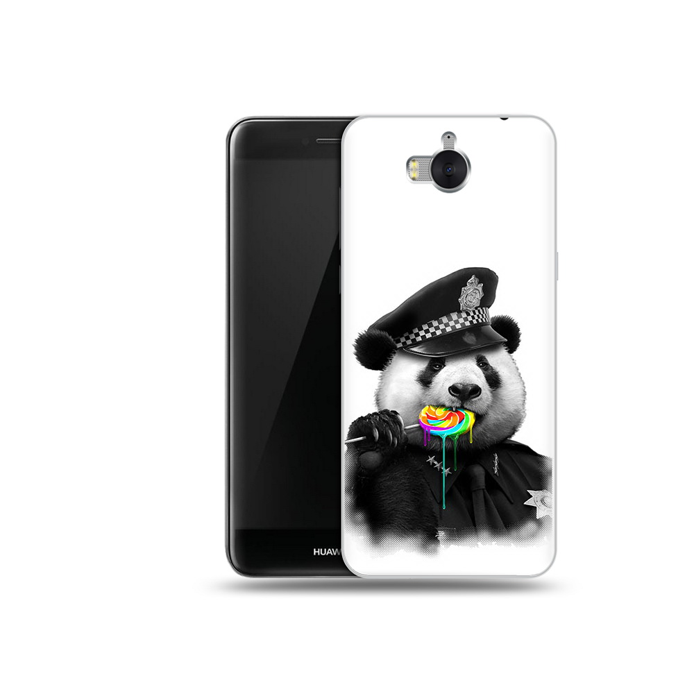 

Чехол MyPads Tocco для Huawei Y5 Панда полиция (PT91582.58.130), Прозрачный, Tocco