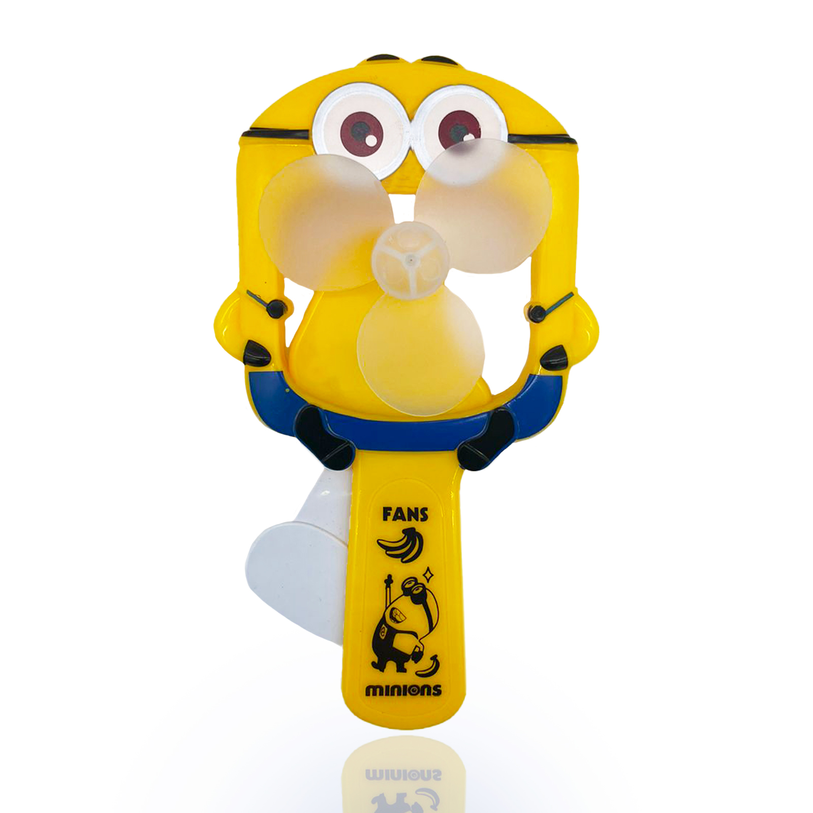 фото Детский ручной вентилятор market toys lab с миньоном minion желтый 20 см