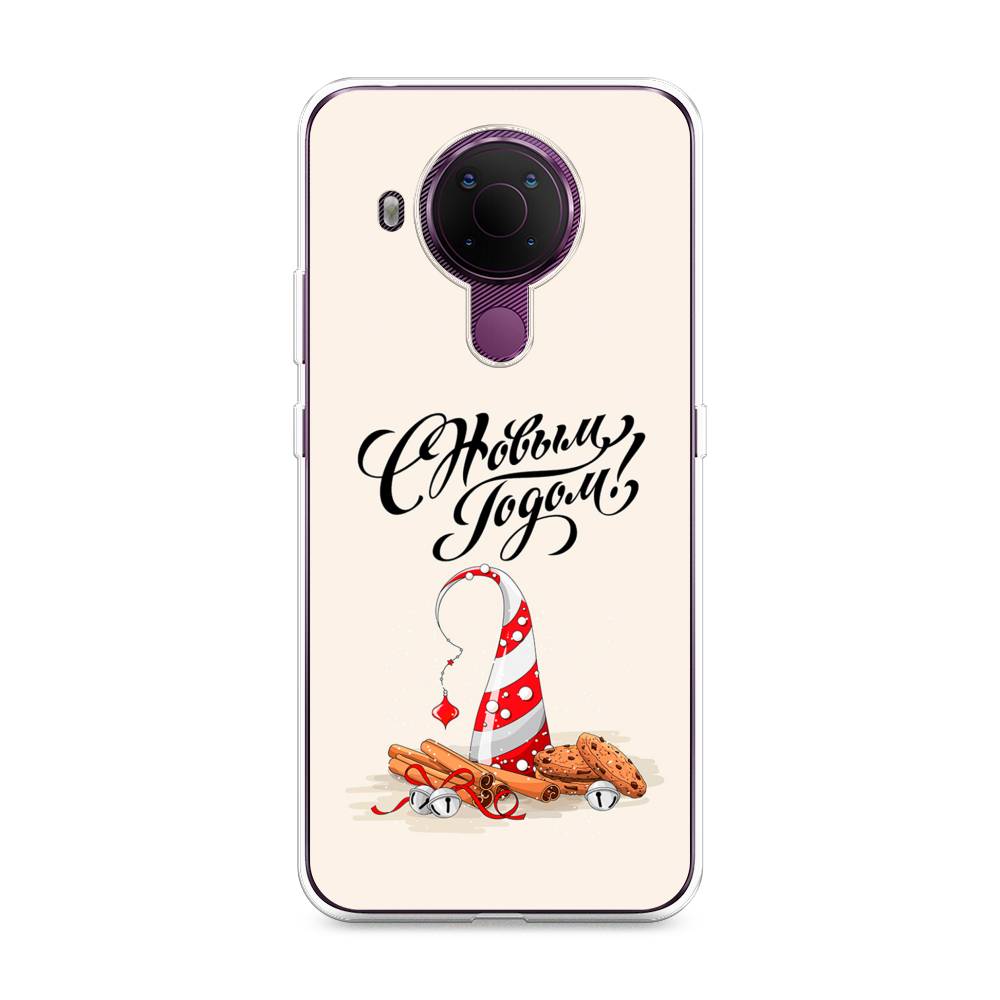 

Чехол на Nokia 5.4 "Подарки на Новый Год", Бежевый;красный;черный, 123650-5