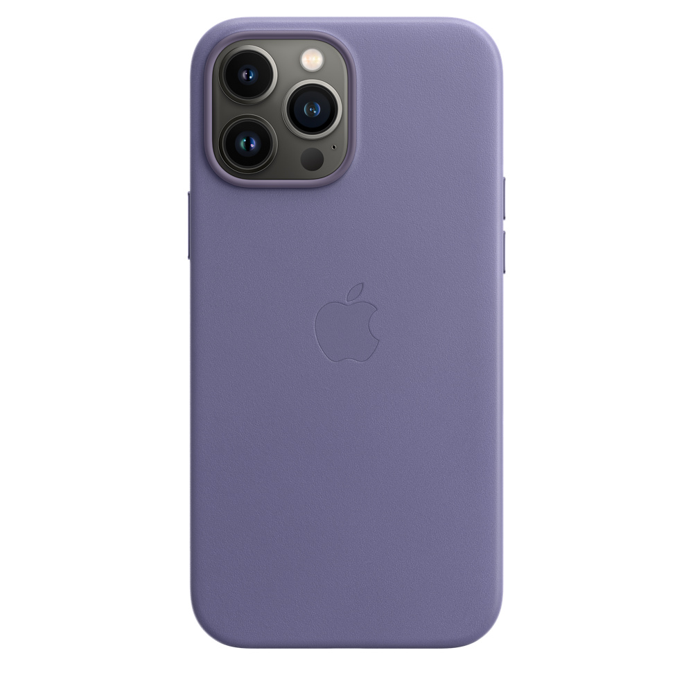 фото Чехол apple для iphone 13 pro max leather case magsafe wisteria (mm1p3ze/a)