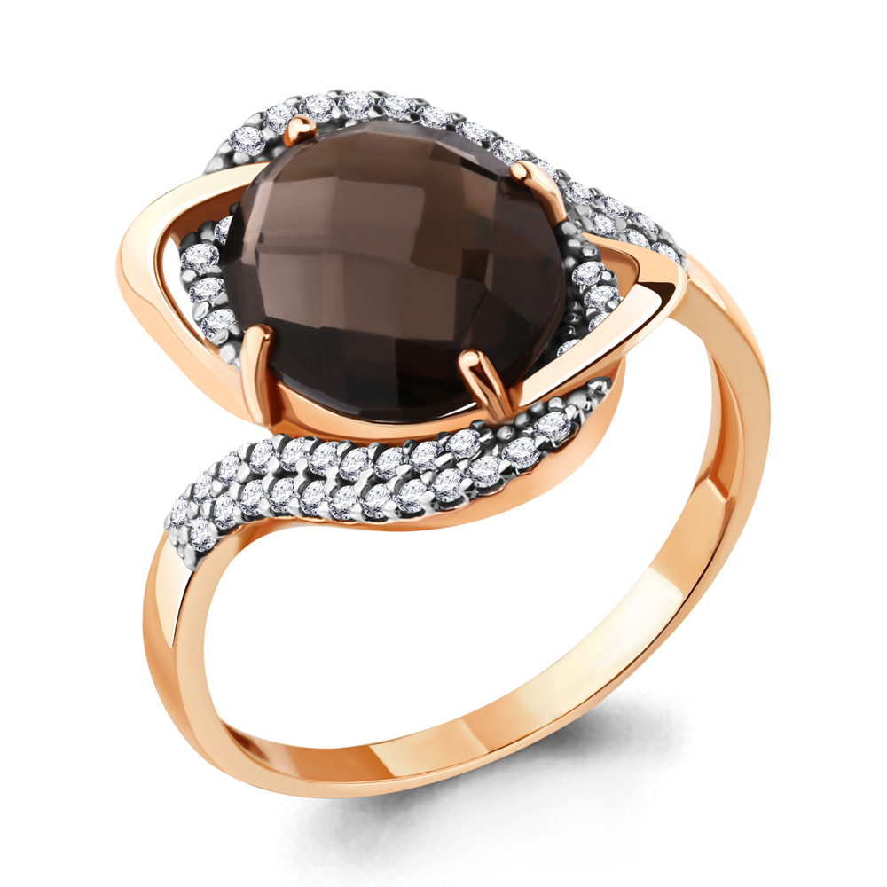 

Кольцо из серебра р.  AQUAMARINE 6560401А_925_з, 6560401А_925_з