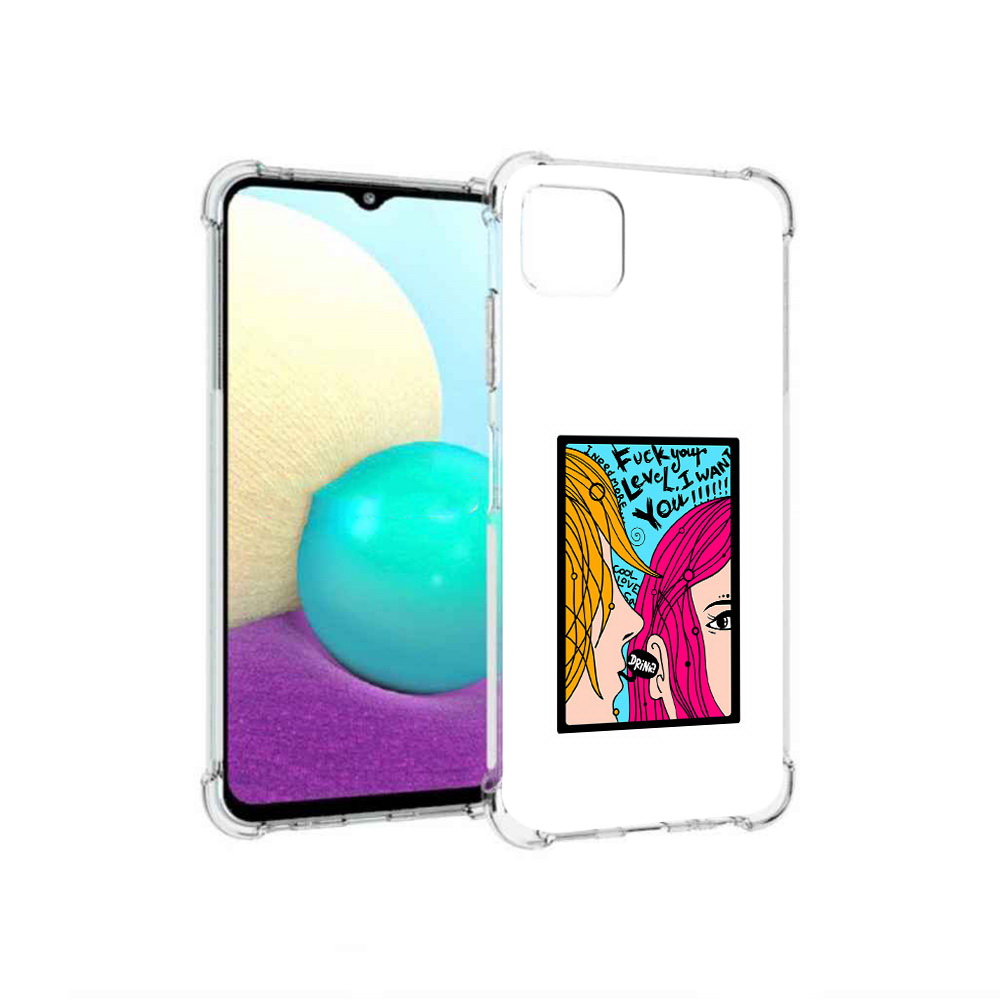 

Чехол MyPads Tocco для Samsung Galaxy A22 Выпьем, Прозрачный, Tocco