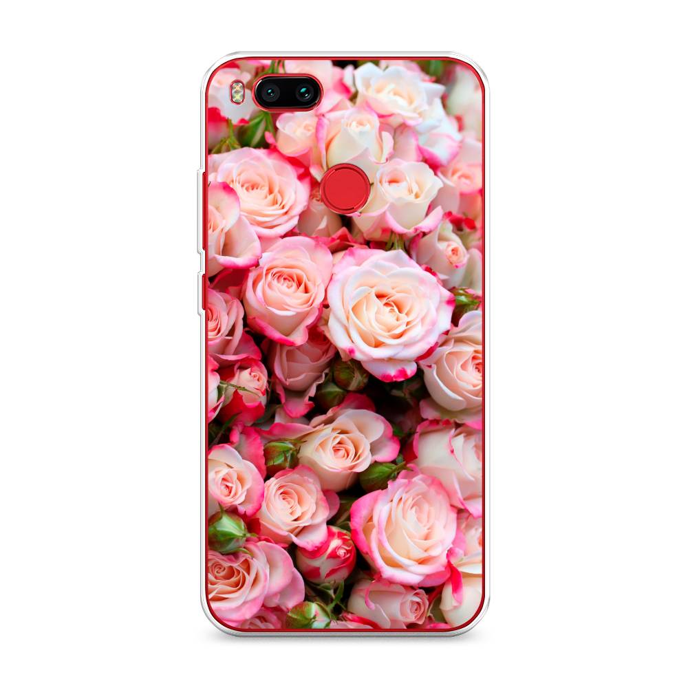 

Чехол на Xiaomi Mi A1"Много роз", Розовый, 32650-2