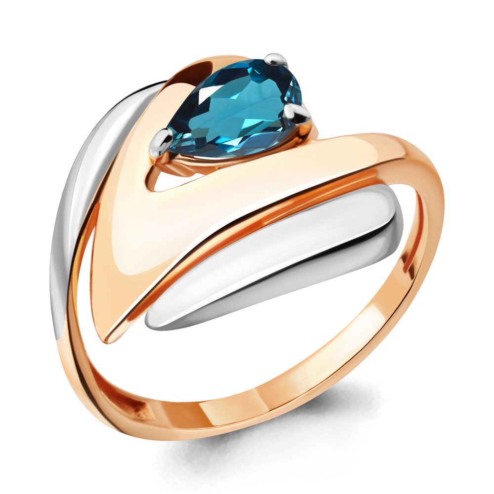 

Кольцо из серебра р.  AQUAMARINE 6590508_925_з, 6590508_925_з