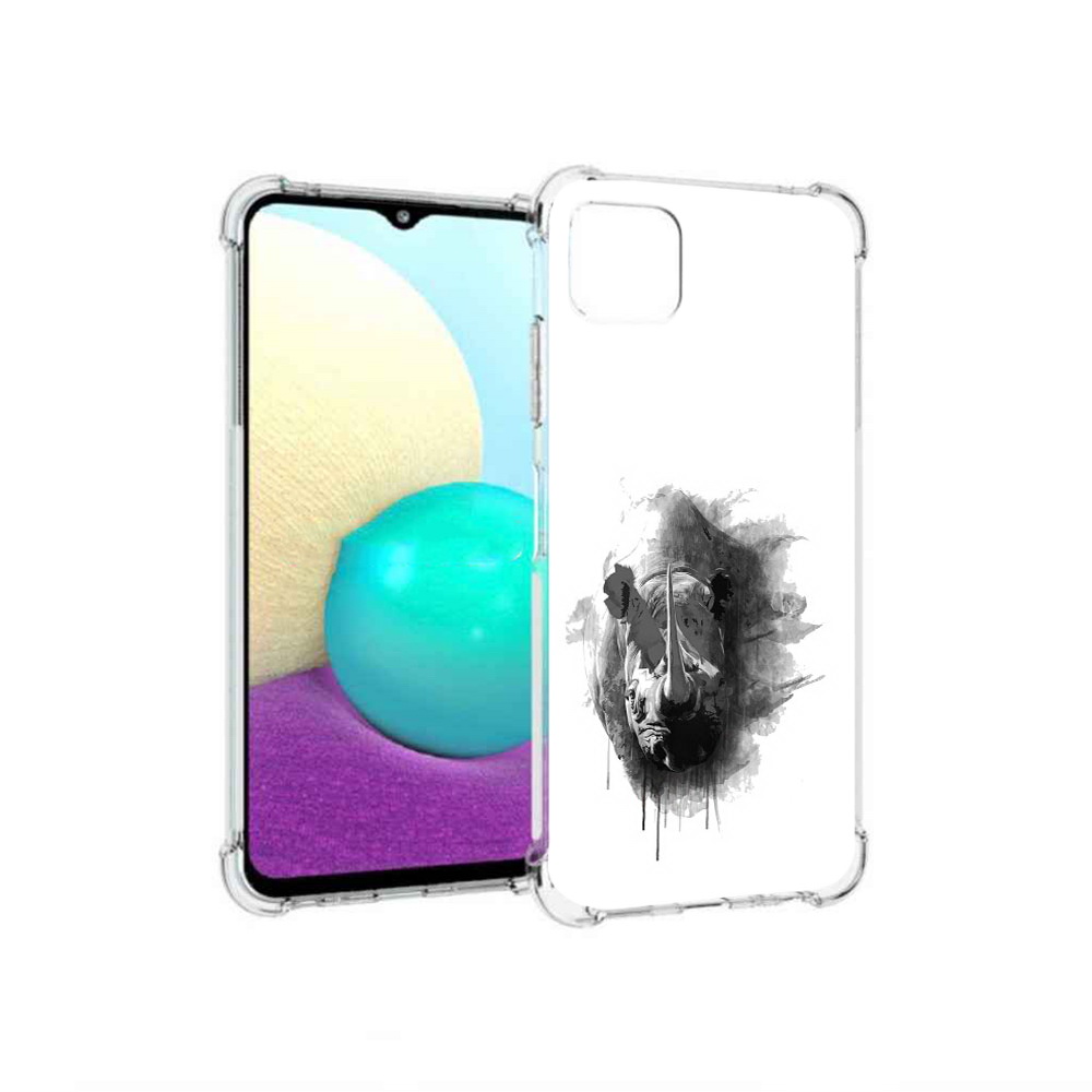 

Чехол MyPads Tocco для Samsung Galaxy A22 носорог, Прозрачный, Tocco