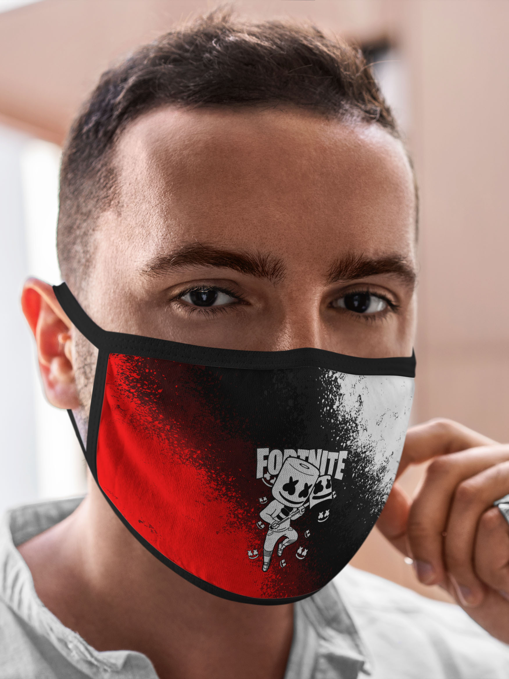 

Многоразовая маска унисекс Burnettie Fortnite X Marshmello, Разноцветный, Fortnite X Marshmello