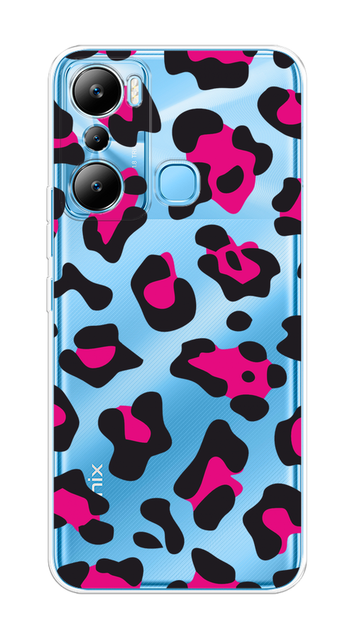 

Чехол на Infinix HOT 20i "Pink cow spots", Черный;розовый, 3102950-1