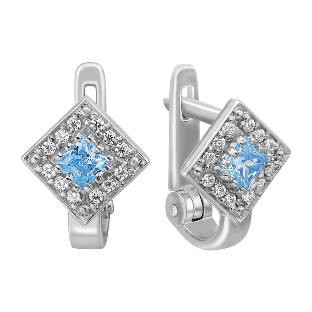 

Серьги из серебра 585Gold 902000126, фианит, 902000126