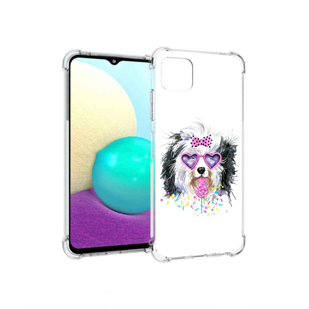

Чехол MyPads Tocco для Samsung Galaxy A22 пушистик, Прозрачный, Tocco