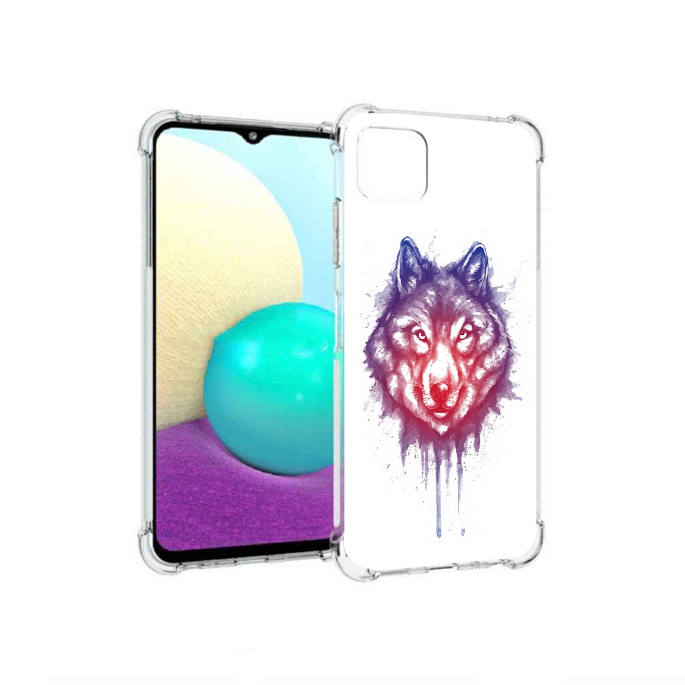 

Чехол MyPads Tocco для Samsung Galaxy A22 пушистый волк, Прозрачный, Tocco