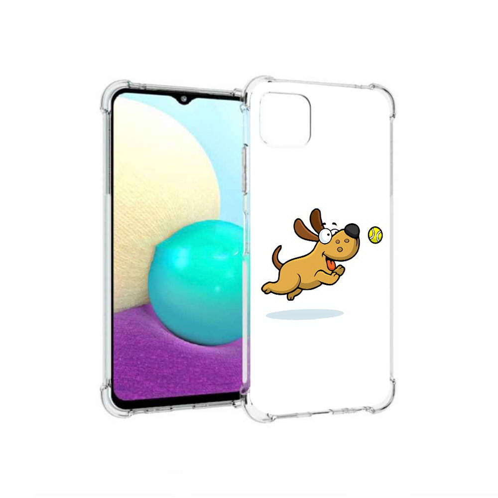 

Чехол MyPads Tocco для Samsung Galaxy A22 пёсик, Прозрачный, Tocco