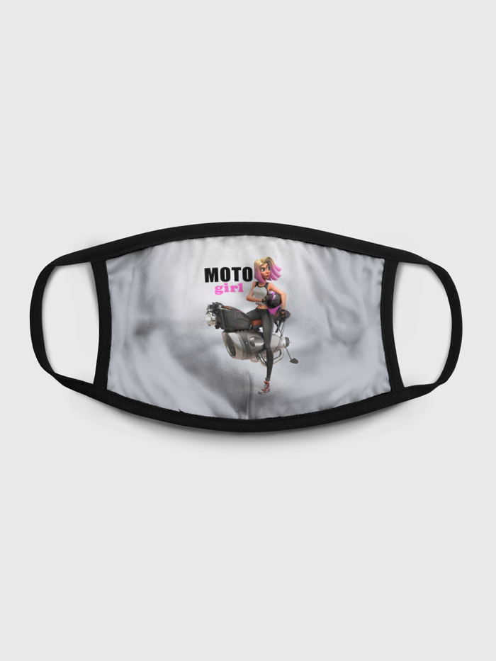 

Многоразовая маска унисекс Burnettie Moto Girl, Разноцветный, Moto Girl