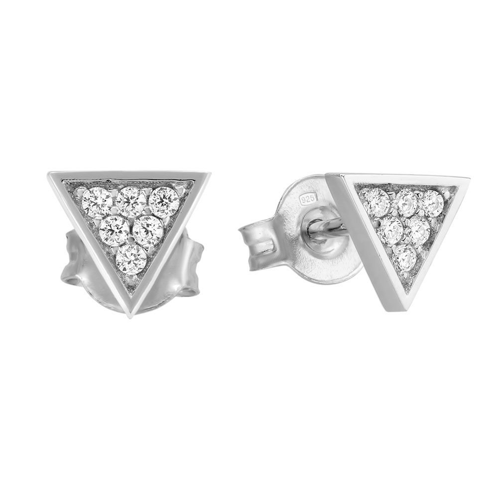 

Серьги пусеты из серебра 585Gold 702005207, фианит, 702005207