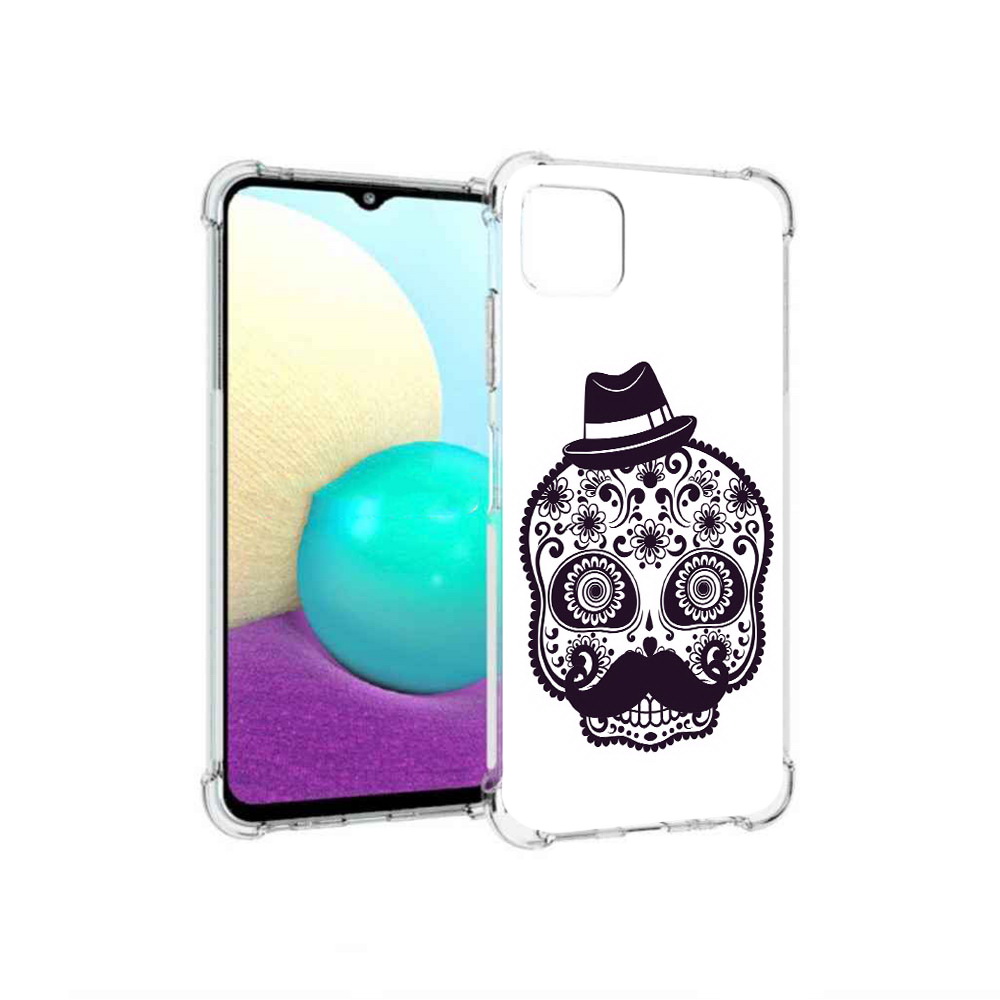 

Чехол MyPads Tocco для Samsung Galaxy A22 разрисованный скелет, Прозрачный, Tocco