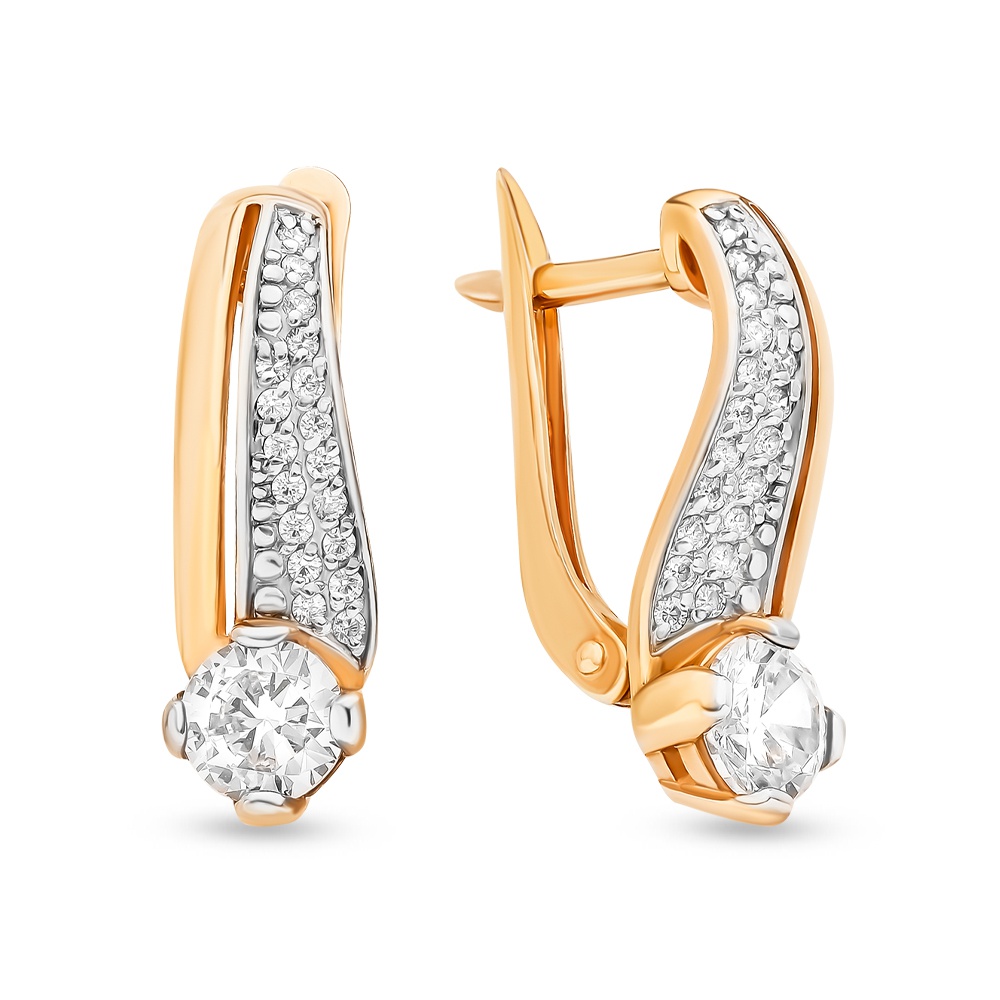 

Серьги из серебра с фианитом 585Gold 702005272, 702005272