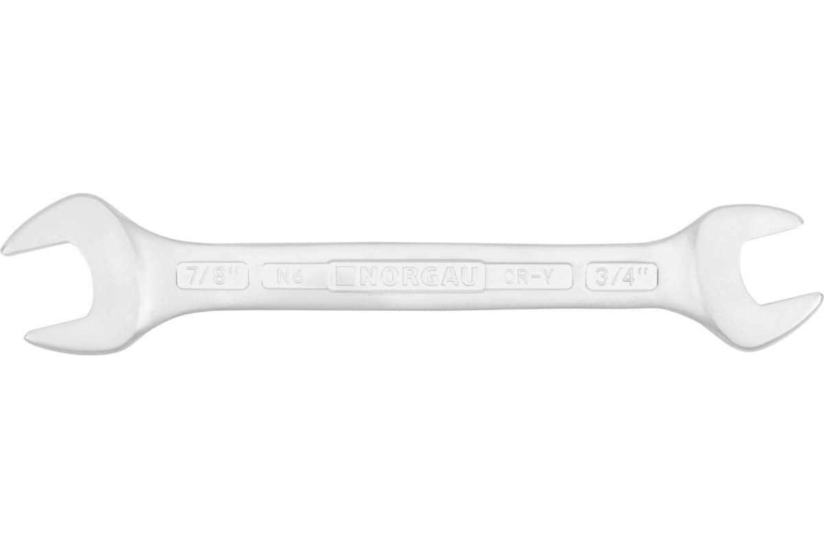 

Ключ NORGAU Industrial гаечный рожковый двусторонний, дюймовый 3/4"x7/8", SKE-169-203